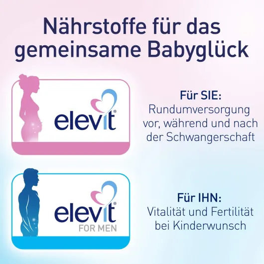 Elevit 1 Kinderwunsch & Schwangerschaft 90 Tabletten + Elevit for Men 90 Tabletten