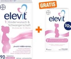 Elevit 1 Kinderwunsch & Schwangerschaft 90 Tabletten + gratis 40 Tabletten