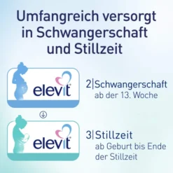Elevit 2 Schwangerschaft 60 Kapseln + Elevit 3 Stillzeit 60 Weichkapseln