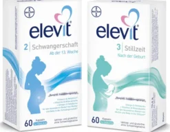 Elevit 2 Schwangerschaft 60 Kapseln + Elevit 3 Stillzeit 60 Weichkapseln