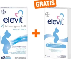 Elevit 2 Schwangerschaft 60 Kapseln + gratis 8 Kapseln