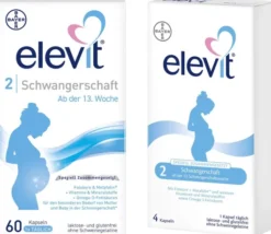 Elevit 2 Schwangerschaft 60 Kapseln + gratis 8 Kapseln