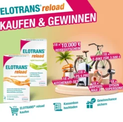 Elotrans reload Apfel 15 Beutel + Elotrans reload 15 Beutel + gratis Elorans reload Shaker 1 Stück