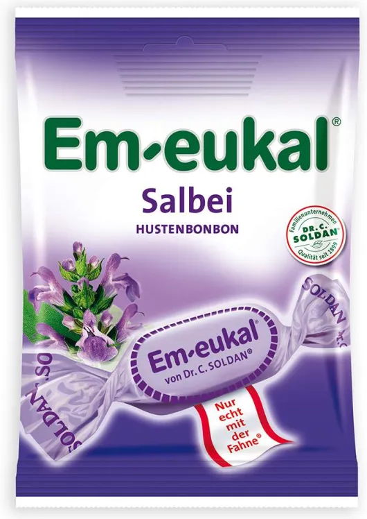 Em Eukal Bonbons Salbei Zuckerhaltig 75 G