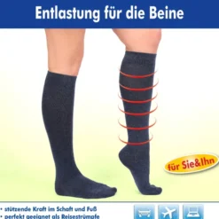 Energy Stützkniestrümpfe Unisex, jeans Größe 39-42