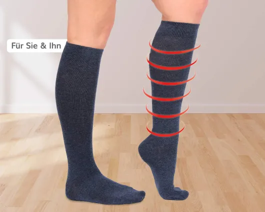 Energy Stützkniestrümpfe Unisex, jeans Größe 39-42