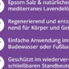 Epsom Salz Relaxbad Mit Lavendel 1 KG
