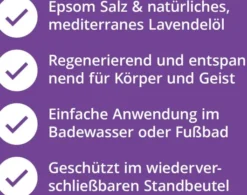 Epsom Salz Relaxbad Mit Lavendel 1 KG