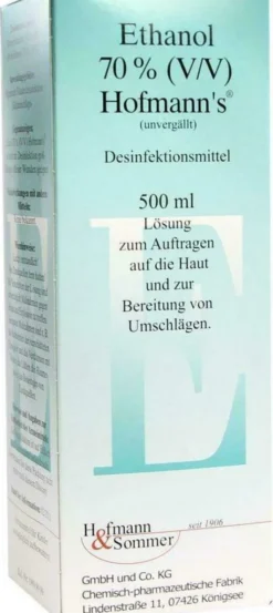 Ethanol 70% Hofmanns 500 ml Lösung
