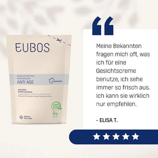Eubos Anti-Age Hyaluron Repair Filler Day Nachfüllbeutel 50 ml
