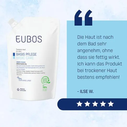 Eubos Creme Ölbad Nachfüllbeutel 400 ml Bad