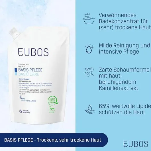 Eubos Creme Ölbad Nachfüllbeutel 400 ml Bad