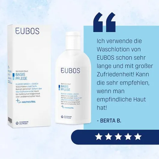 Eubos Flüssig Wasch Emulsion Unparfümiert 200 ml Flüssigkeit