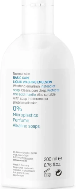 Eubos Flüssig Wasch Emulsion Unparfümiert 200 ml Flüssigkeit