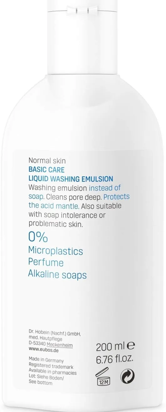 Eubos Flüssig Wasch Emulsion Unparfümiert 200 ml Flüssigkeit
