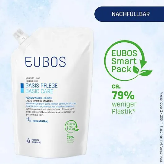 Eubos Flüssig Wasch Emulsion Unparfümiert 200 ml Flüssigkeit