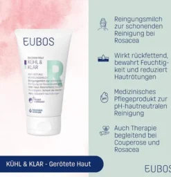 Eubos Kühl & Klar Anti-Rötung Reinigungsmilch 150 ml