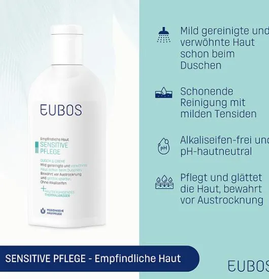 Eubos Sensitive Dusch & Creme 200 ml Emulsion