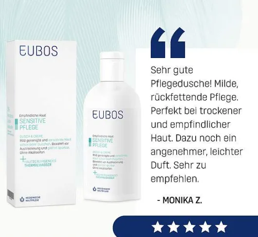 Eubos Sensitive Dusch & Creme 200 ml Emulsion