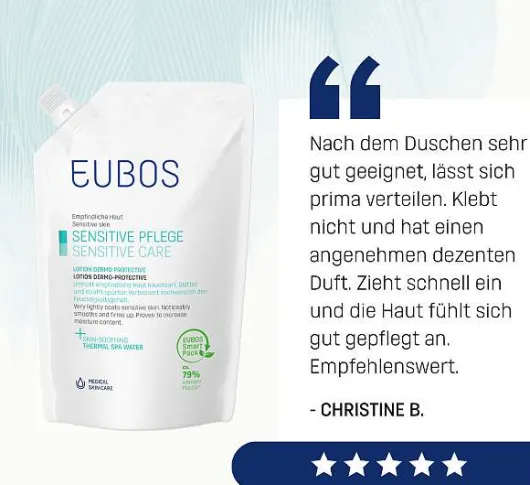 Eubos Sensitive Lotion Dermo Protectiv Nachfüllbeutel 400 Ml...