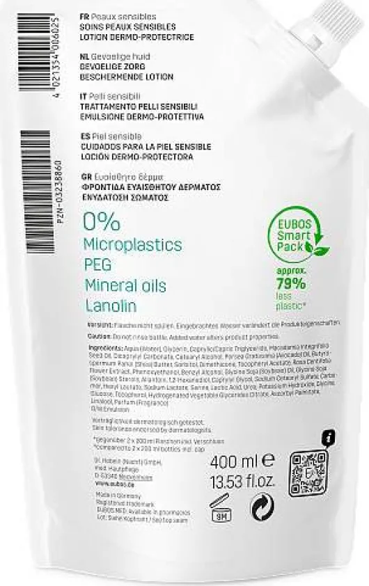 Eubos Sensitive Lotion Dermo Protectiv Nachfüllbeutel 400 Ml...
