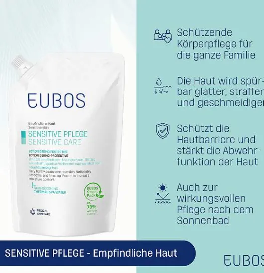 Eubos Sensitive Lotion Dermo Protectiv Nachfüllbeutel 400 Ml...