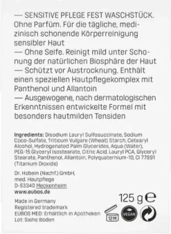 Eubos Sensitive Waschstück 125 G