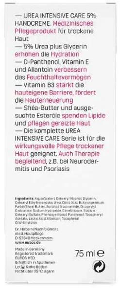 Eubos Trockene Haut Urea 5% Handcreme 75 ml Creme
