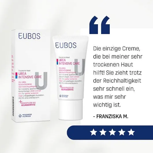 Eubos Trockene Haut Urea 5% 50 ml Gesichtscreme