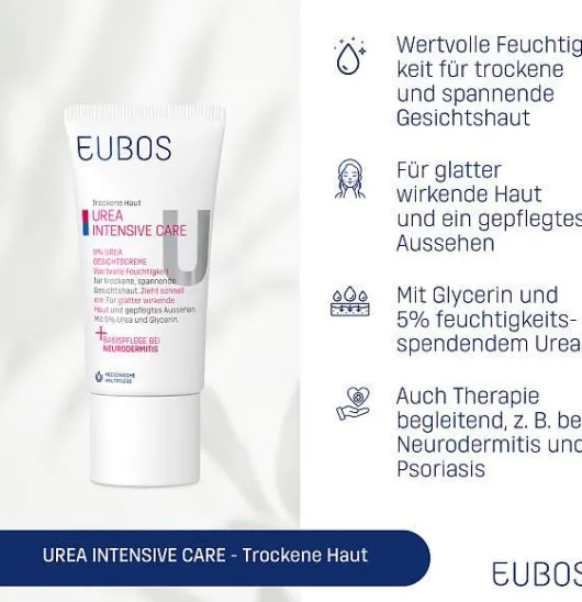 Eubos Trockene Haut Urea 5% 50 ml Gesichtscreme
