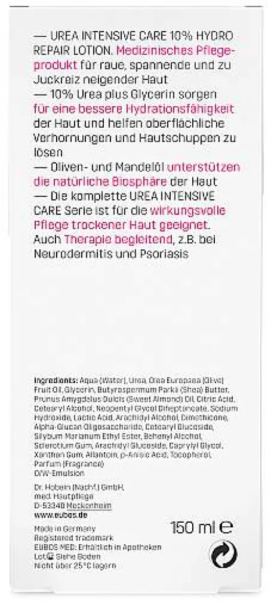 Eubos Trockene Haut Urea 10 % 150 ml Hydro Repair Lotion