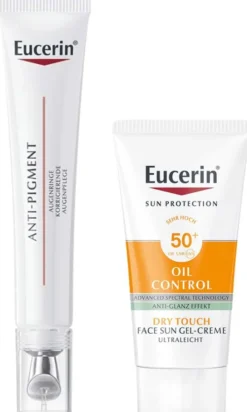 Eucerin Anti-Pigment Augenpflege Augenringe 15 ml + gratis Sun Gel-Creme Oil Control 20 ml