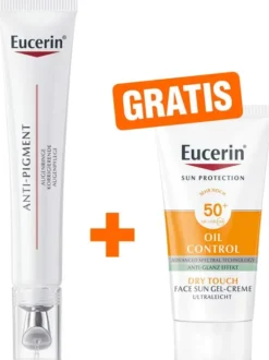 Eucerin Anti-Pigment Augenpflege Augenringe 15 ml + gratis Sun Gel-Creme Oil Control 20 ml