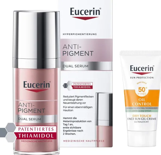 Eucerin Anti-Pigment Dual Serum 30 ml Creme + gratis Sun Gel-Creme Oil Control 20 ml