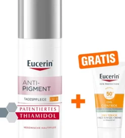 Eucerin Anti-Pigment Tagespflege LSF30 50 ml Creme + gratis Sun Gel-Creme Oil Control 20 ml