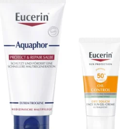 Eucerin Aquaphor Repair Salbe 45 ml + gratis Eucerin Sun Gel-Creme Oil Control 20 ml