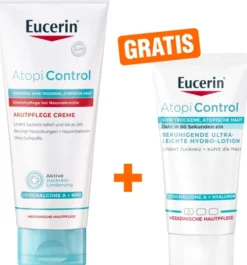 Eucerin AtopiControl Akut Creme 100 ml + gratis AtopiControl Hydro-Lotion 20 ml