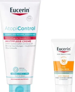 Eucerin AtopiControl Akut Creme 100 ml + gratis Eucerin Sun Gel-Creme Oil Control 20 ml
