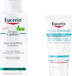 Eucerin Dermo Capillaire Anti-Schuppen Gel Shampoo 250 ml + AtopiControl Hydro-Lotion 20 ml