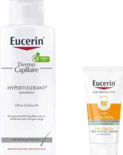 Eucerin Dermo Capillaire hypertolerant Shampoo 250 ml + gratis Eucerin Sun Gel-Creme Oil Control 20 ml