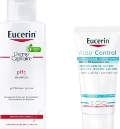 Eucerin Dermo Capillaire pH5 Shampoo 250 ml + gratis AtopiControl Hydro-Lotion 20 ml