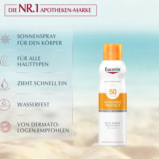 Eucerin Dry Touch Sun 200 ml Spray LSF 50