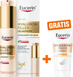 Eucerin Hyaluron Filler + Elasticity Ultraleicht Tag LSF50 50 ml + gratis Elasticity Handcreme 20 ml