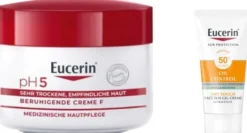 Eucerin pH5 Creme F 75 ml + gratis Eucerin Sun Gelcreme Oil Control 20 ml