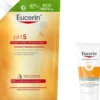 Eucerin pH5 Duschöl 400 ml Nachfüllbeutel empfindliche Haut + gratis Eucerin Sun Gelcreme Oil Control 20 ml