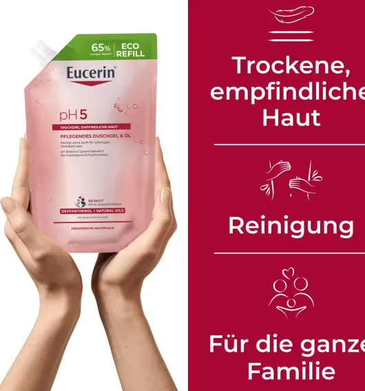 Eucerin pH5 Pflegendes Duschgel & Öl Nachfüllbeutel 400 ml