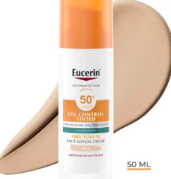 Eucerin Sun Oil Control Face Fluid Getönt (Hell) LSF 50 50 ml