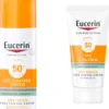 Eucerin Sun Oil Control Face Fluid Getönt (Hell) LSF 50+ 50 ml + hgratis Sun Gel-Creme Oil Control 20 ml