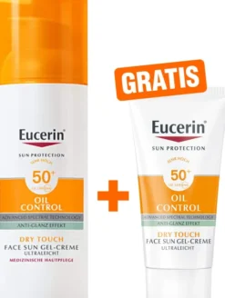 Eucerin Sun Oil Control Face Gel-Creme LSF 50+ 50 ml + gratis Sun Gel-Creme Oil Control 20 ml