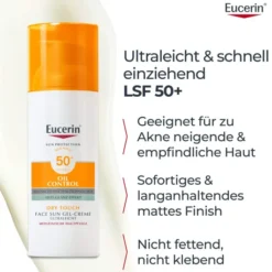 Eucerin Sun Oil Control Face LSF 50+ 50 ml Gel-Creme